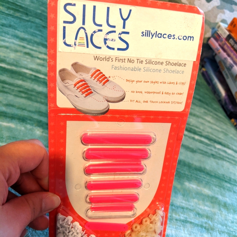 Silly Laces Pink Silicone Shoelaces